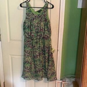 Jessica Howard Green and Purple Dress